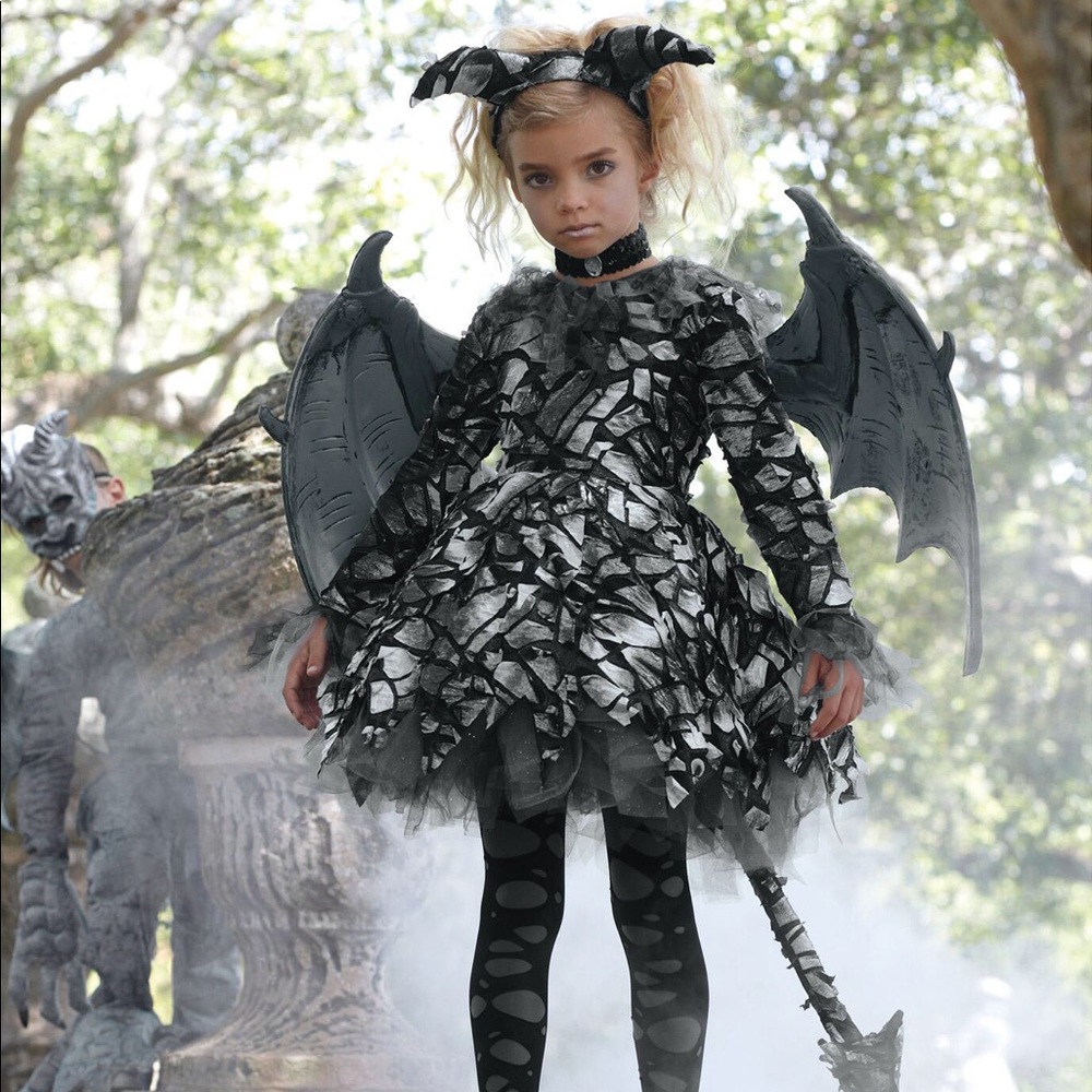 SOLD****Girl’s “Girl-Goyle” Halloween Costume by Wishcraft